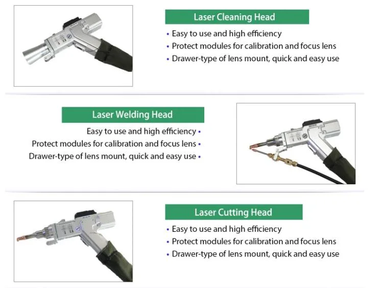 Handheld Precision Laser Welder Cleaner 1500W 2000W 3000W 3 in 1 Fiber Laser Spot Welding Cleaning Machine Price for Sale Stainless Steel Carbon Steel