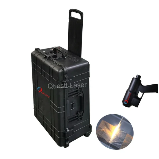 CE Approved Industrial Portable Laser Cleaner Handheld Mini 50W 100W 200W Suitcase Fiber Laser Cleaning Machine Tool Laser Paint Rust Removal Machine Price